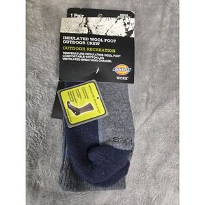 Dickies Insulated Wool Foot Outdoor Crew Work Socks Men's Size 6-12